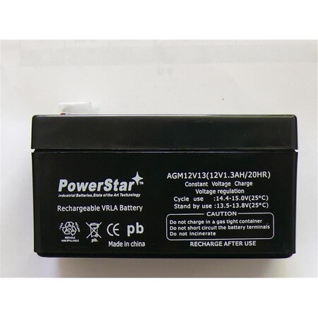 Batteryjack PowerStar 2V 1.2Ah Battery For 100575 gp1213 np1.2-12 lc-r121r3p AGM1213-09